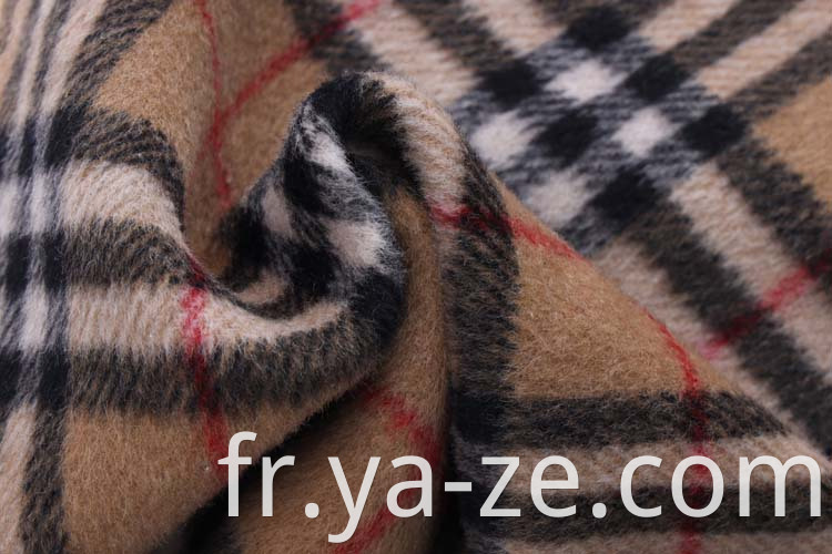 Tissu en laine en laine tissée Veille en tweed Plaid Tissu en laine d'hiver pour le costume de pardessus Blazer Matière d'hiver Tissu de tissu en laine d'hiver